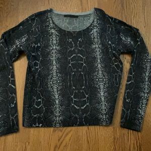 Raffi snakeskin cashmere sweater